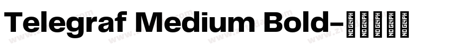 Telegraf Medium Bold字体转换